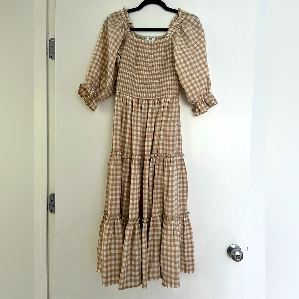 Ivy City Madeline gingham dress